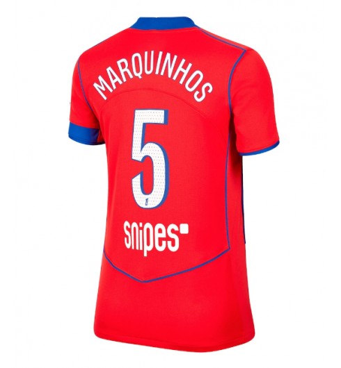 Paris Saint-Germain Marquinhos #5 Tredjedrakt Dame 2025-26 Korte ermer Paris Saint-Germain Marquinhos #5 Tredjedrakt Dame 2025-26 Korte ermer